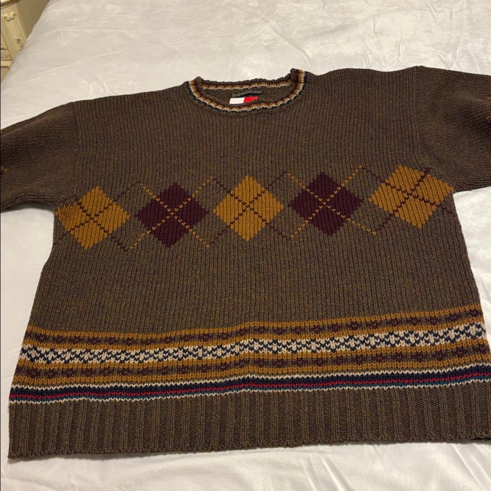 Tommy Hilfiger wool knit crew neck sweater sz.XL - Picture 7 of 10